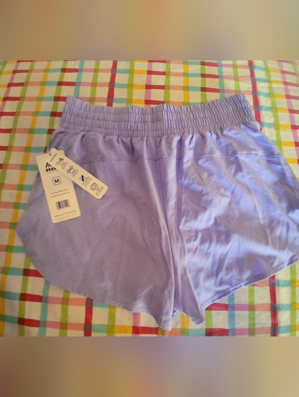 NWT Ladies Lavendar Athletic Shorts By RBX, Sz M, XL    MSRP $48.00 - Picture 2 of 11